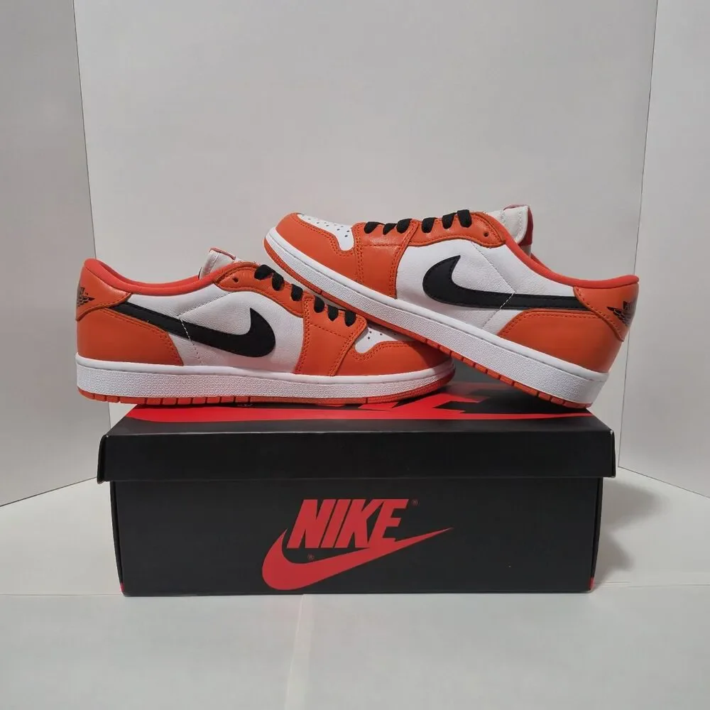 Nike Air Jordan 1 Low OG Starfish Men’s Size 8 Orange | White